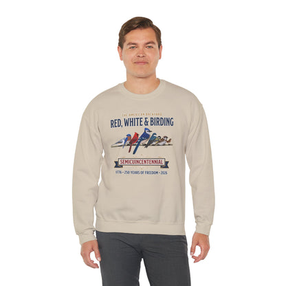 Red, White & Birding Vintage Sweatshirt | US 250th Anniversary Crewneck