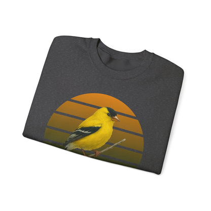 American Goldfinch Sweatshirt | Unisex Bird Lover Pullover | Wildlife Birder Gift | Songbird Crewneck