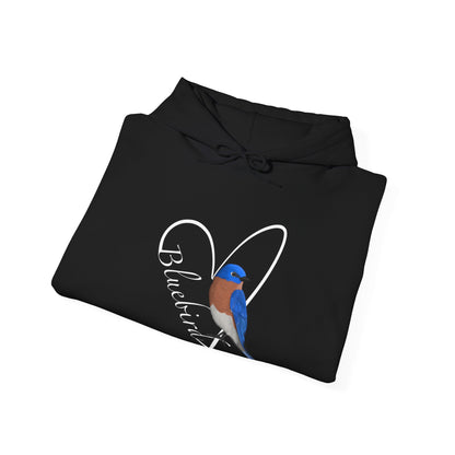 Bluebird Heart Bird Birdwatching Birdlover Hoodie