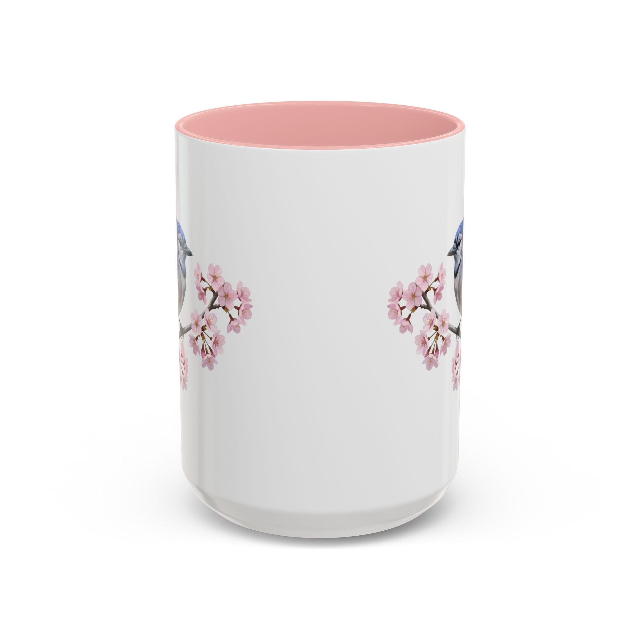 Blue Jay Cherry Blossom Mug | Bird Lover Gift | jz.birds