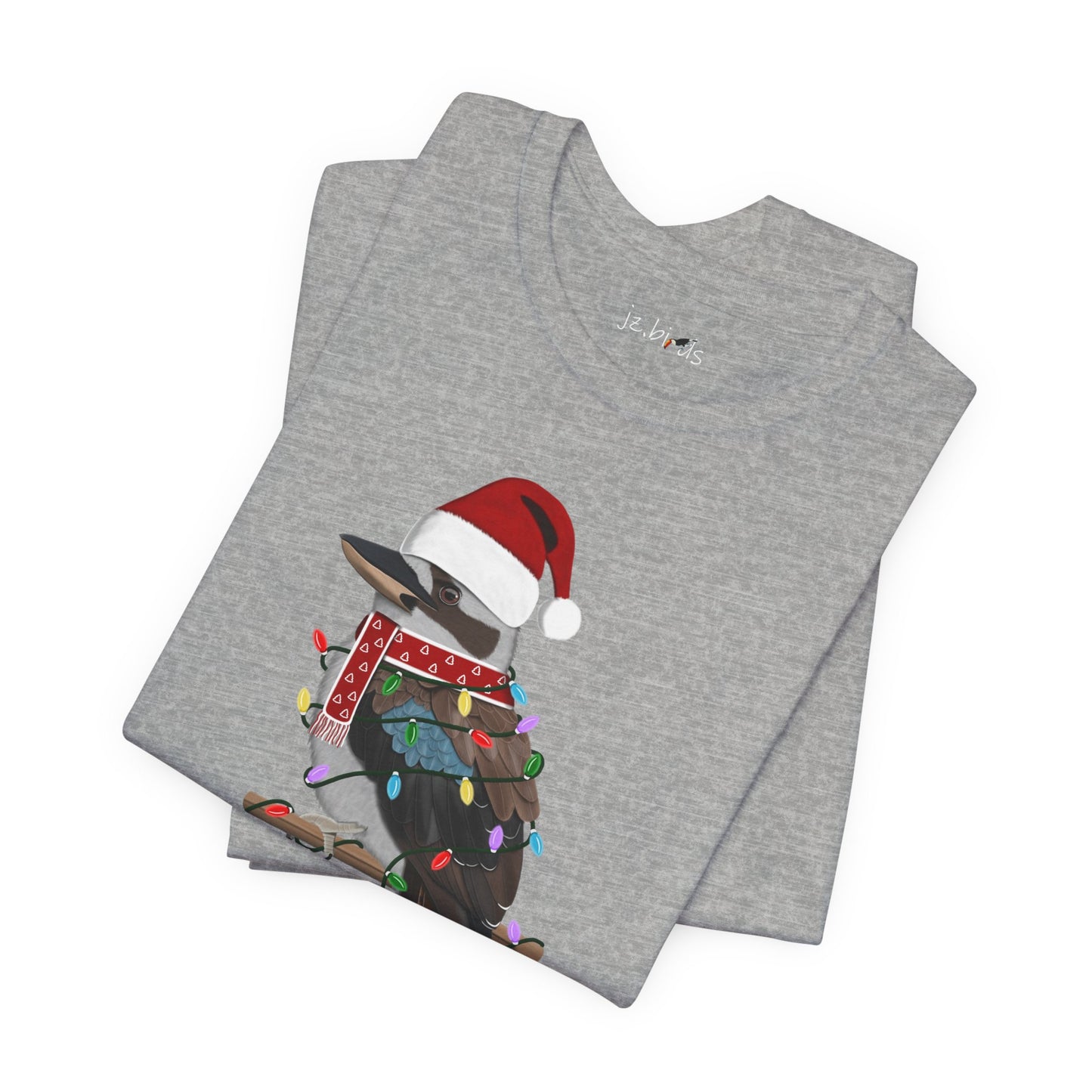 Kookaburra with Fairy Lights Christmas Bird T-Shirt