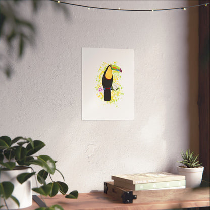 Keel-Billed Toucan Bird Artwork Matte Poster