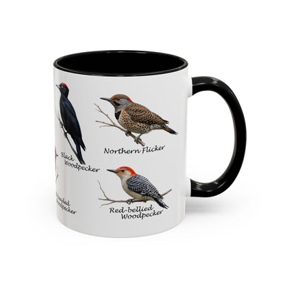 Woodpecker Mug in Black