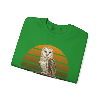 Barn Owl Sweatshirt | Bird Watcher Crewneck | Unisex Songbird Gift for Bird Lovers