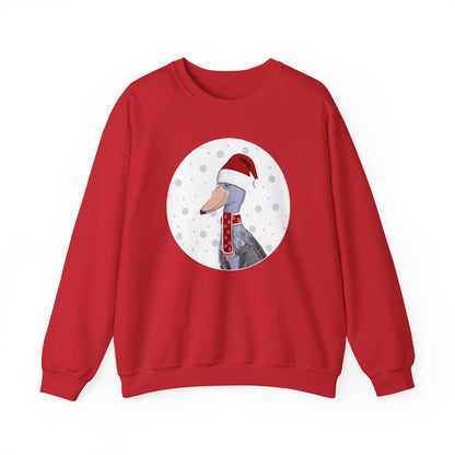 Shoebill Santa Claus Christmas Birdwatcher Biologist Bird Sweatshirt