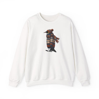 Pinguin in Strick Weihnachts-Sweatshirt | Unisex Vogel Sweater für Vogelfreunde & Vogelbeobachter