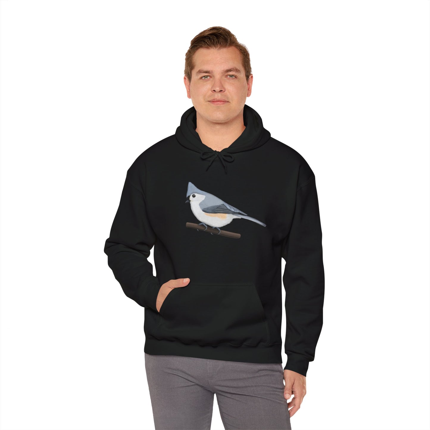 Tufted Titmouse Bird Birdwatching Birder Hoodie