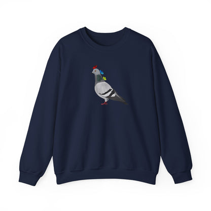 Pigeon with Butterflies Bird Birding & Birdwatching Sweatshirt