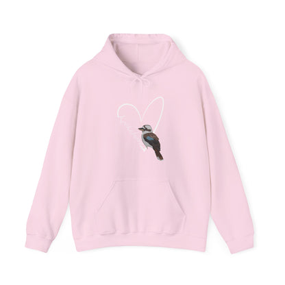 Kookaburra Heart Bird Birdwatching Birdlover Hoodie