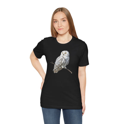 Snowy Owl T-Shirt | Unisex Bird Lover Tee | Wildlife Birder Gift