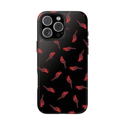 Cardinal iPhone Case Black – Premium Tough Phone Cover for Bird Lovers