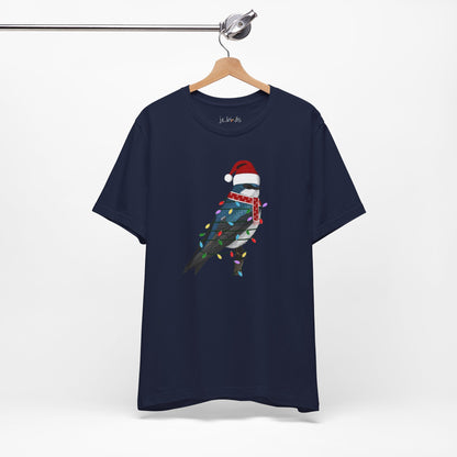 Tree Swallow with Fairy Lights Christmas Bird T-Shirt