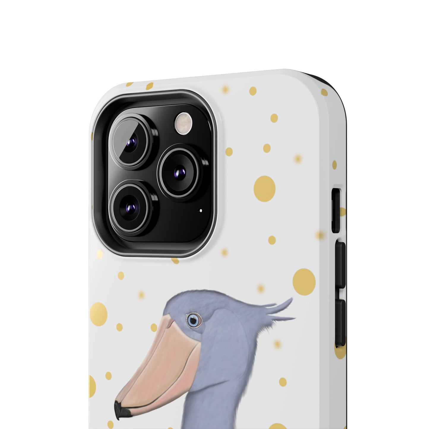 Shoebill Bird Art Tough Phone Case White