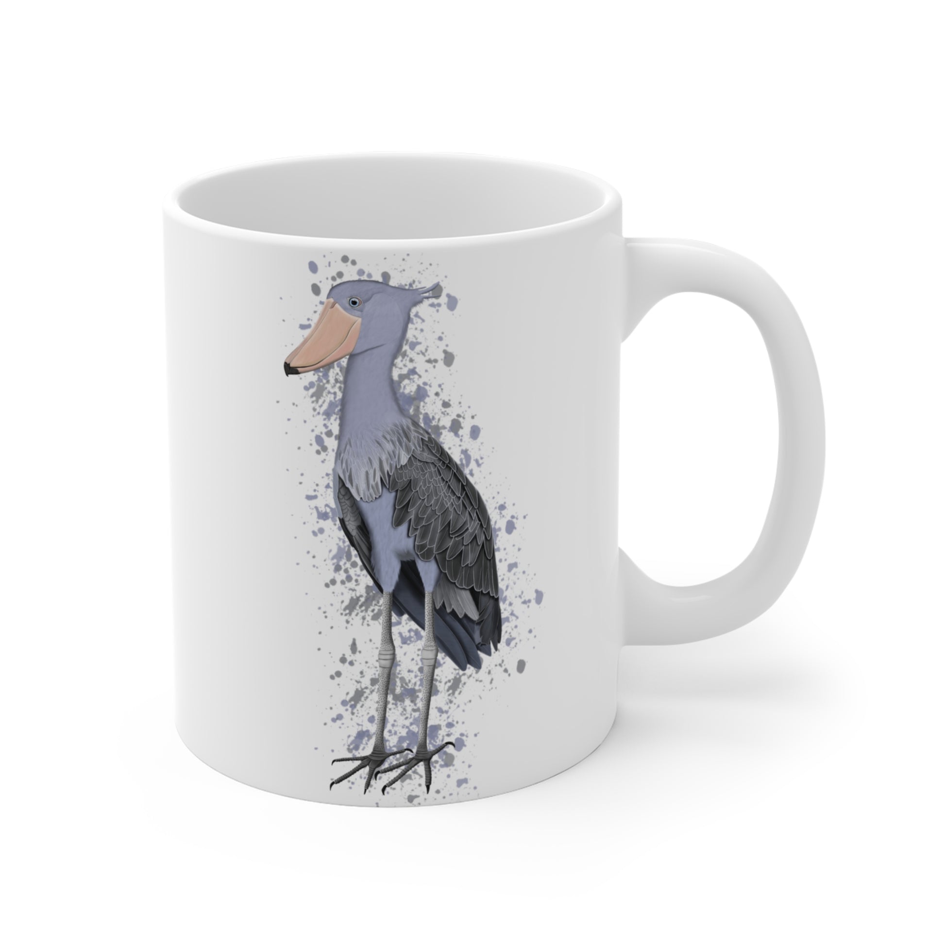 Shoebill Bird Ceramic Mug 11oz White