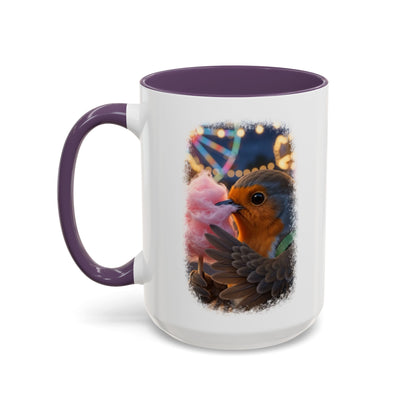 Robin Rosi Pink Cotton Candy Premium Mug for Bird Lovers