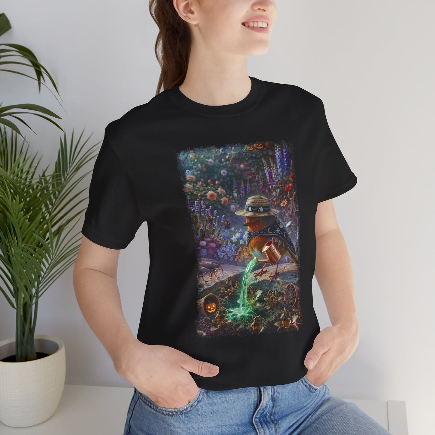 Robin Rosi Halloween Magic Potion T-Shirt for Spooky Season and Cozy Fall Lovers