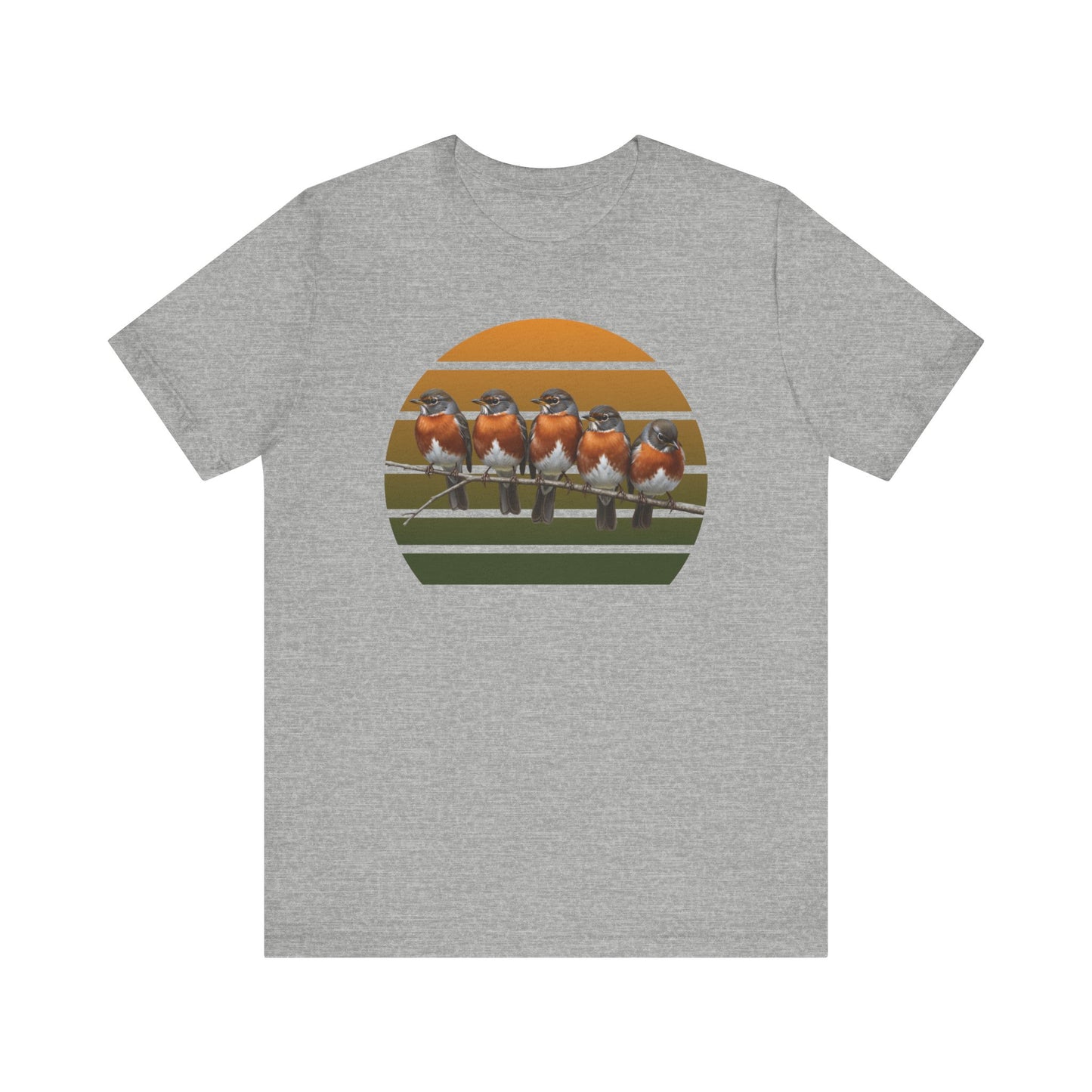 American Robin Premium T-Shirt | Unique Birdwatcher & Birder Gift by jz.birds