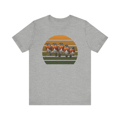 American Robin Premium T-Shirt | Unique Birdwatcher & Birder Gift by jz.birds