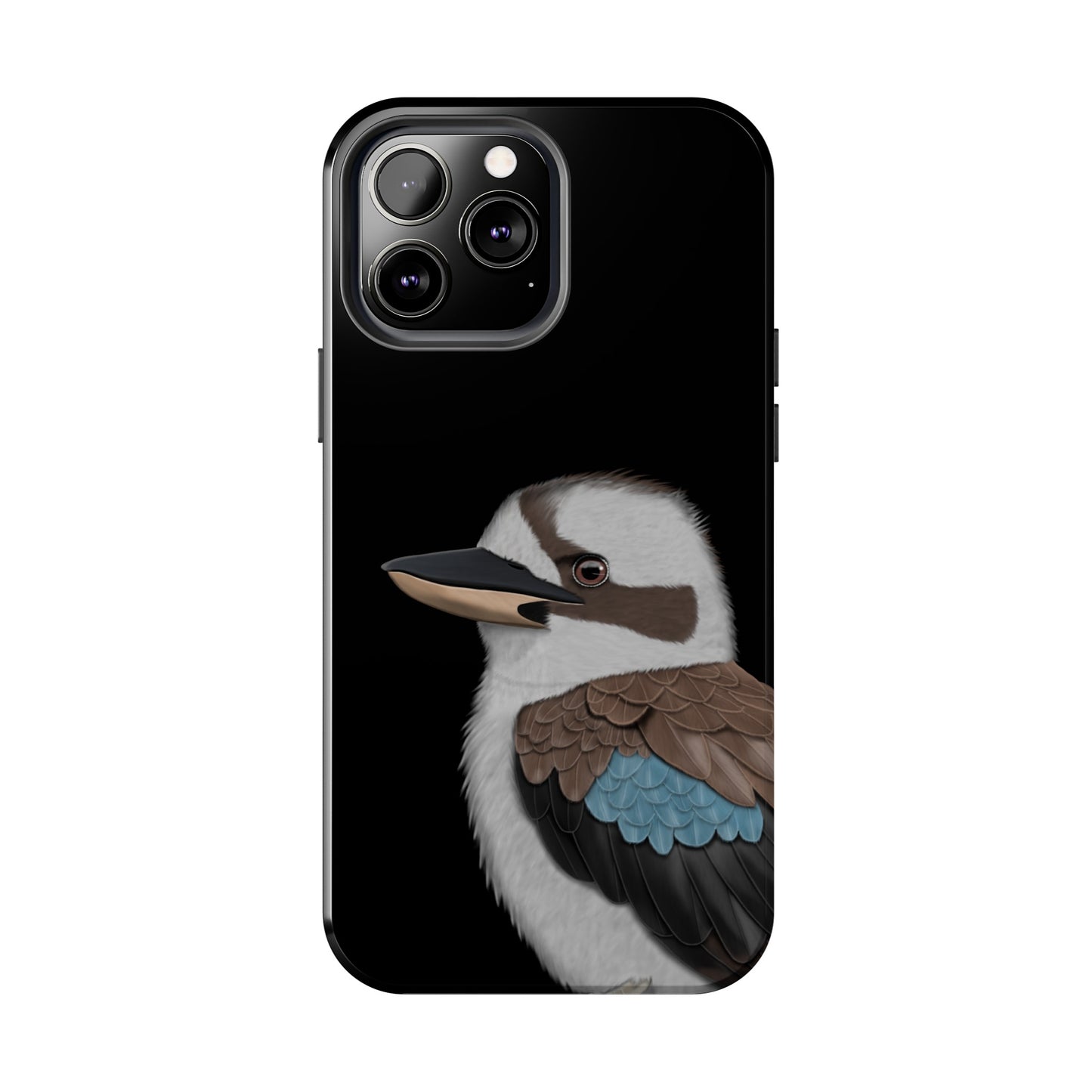 Kookaburra Bird Art Tough Phone Case Black