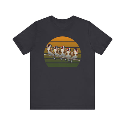 Stieglitz Premuim T-Shirt | Geschenk für Vogelbeobachter | jz.birds