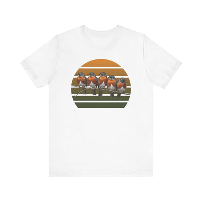 American Robin Premium T-Shirt | Unique Birdwatcher & Birder Gift by jz.birds