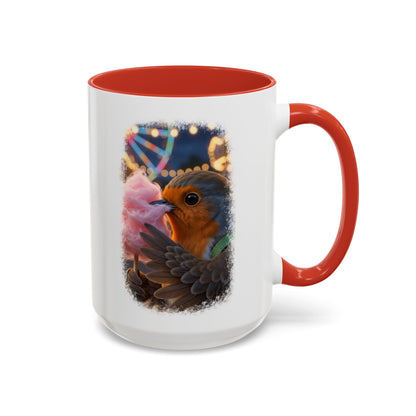 Robin Rosi Pink Cotton Candy Premium Mug for Bird Lovers