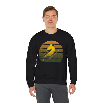 American Goldfinch Sweatshirt | Unisex Bird Lover Pullover | Wildlife Birder Gift | Songbird Crewneck