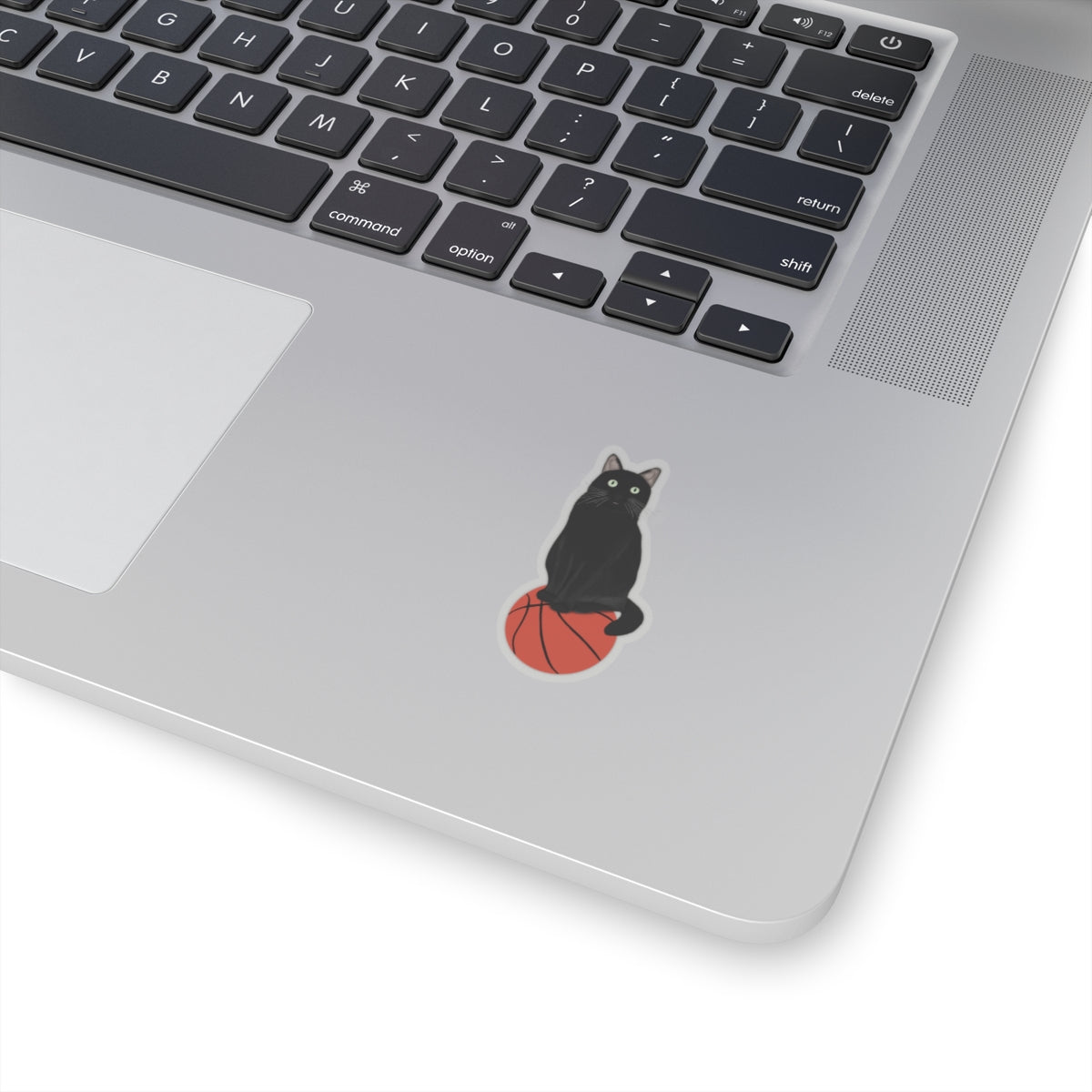 Black Cat with Basketball Cat Lover Sticker