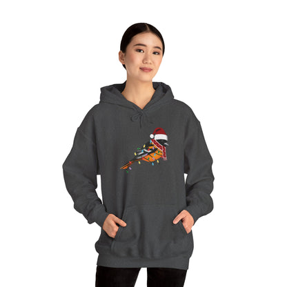 Baltimore Oriole with Fairy Lights Christmas Bird Hoodie