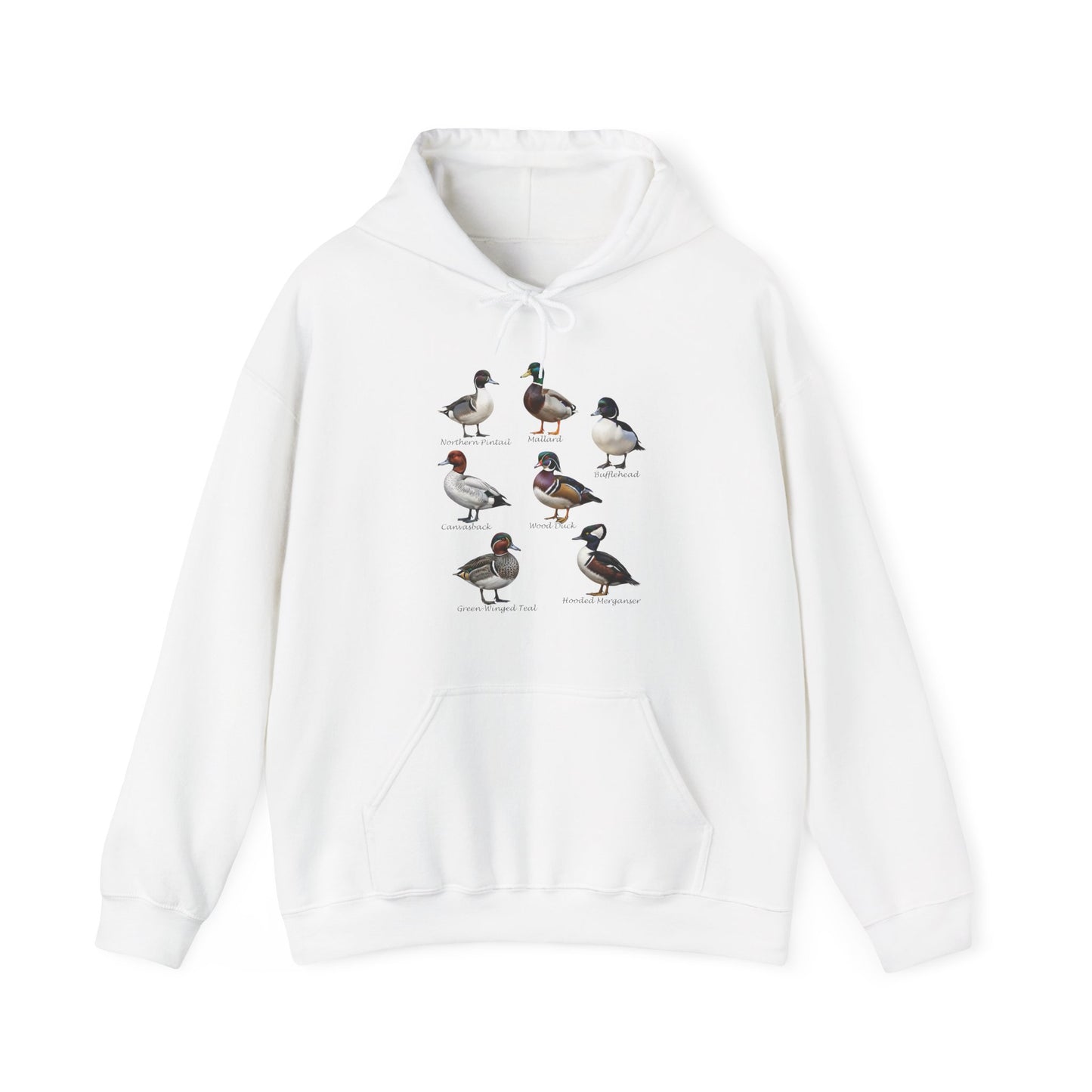North American Ducks – Field Guide Hoodie for Bird Watchers