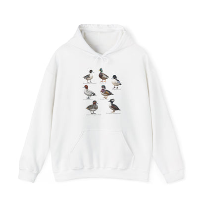 North American Ducks – Field Guide Hoodie for Bird Watchers