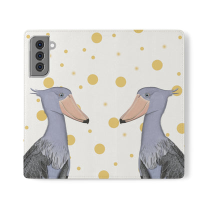 Shoebill Bird Art Phone Flip Case