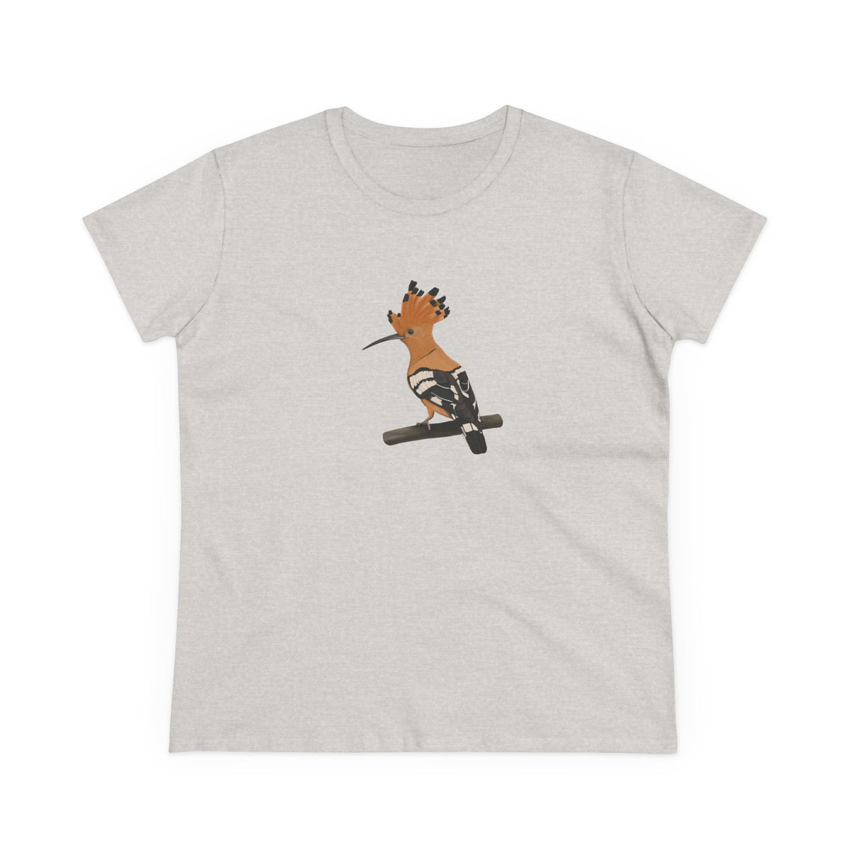 Hoopoe Bird Design for Birdwatchers and Lovers Women's T-Shirt in Navy