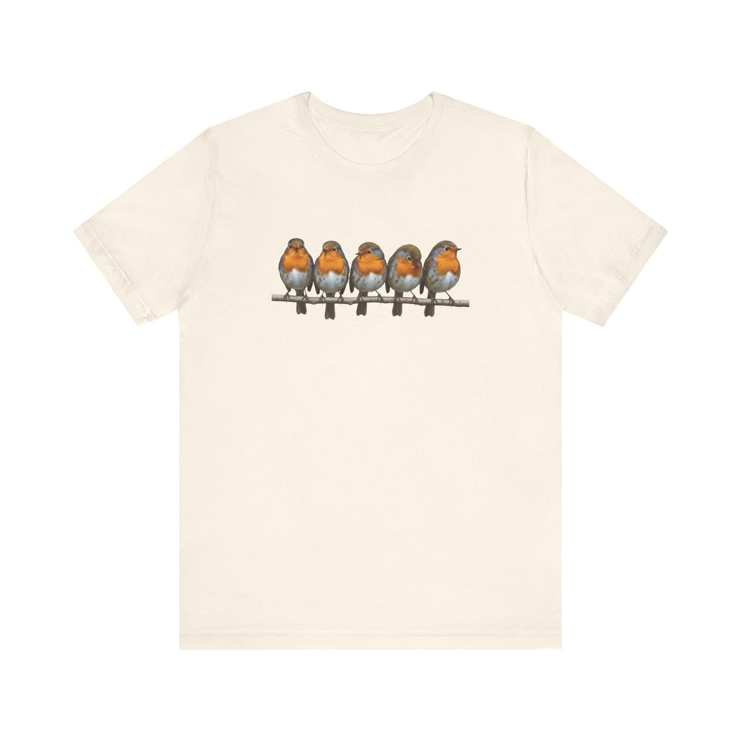 Rouge-Gorge T-Shirt (Unisex) Biologiste Nature Oiseau