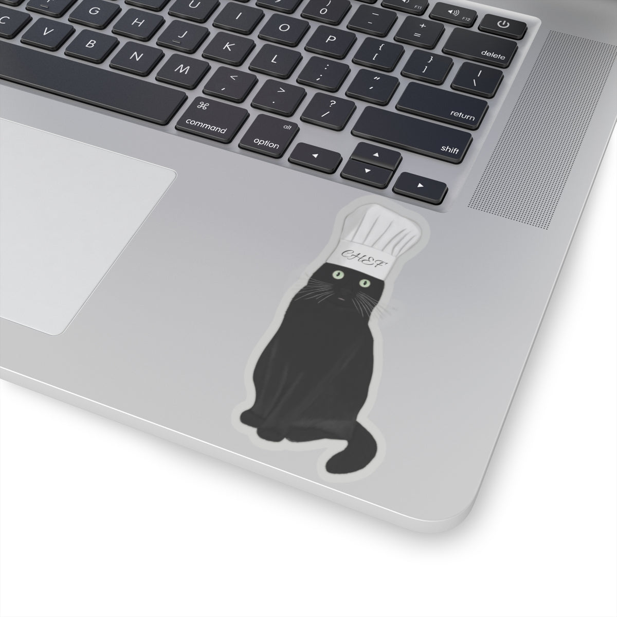 Black Cat with Kitchen Chef Hat Cat Lover Sticker