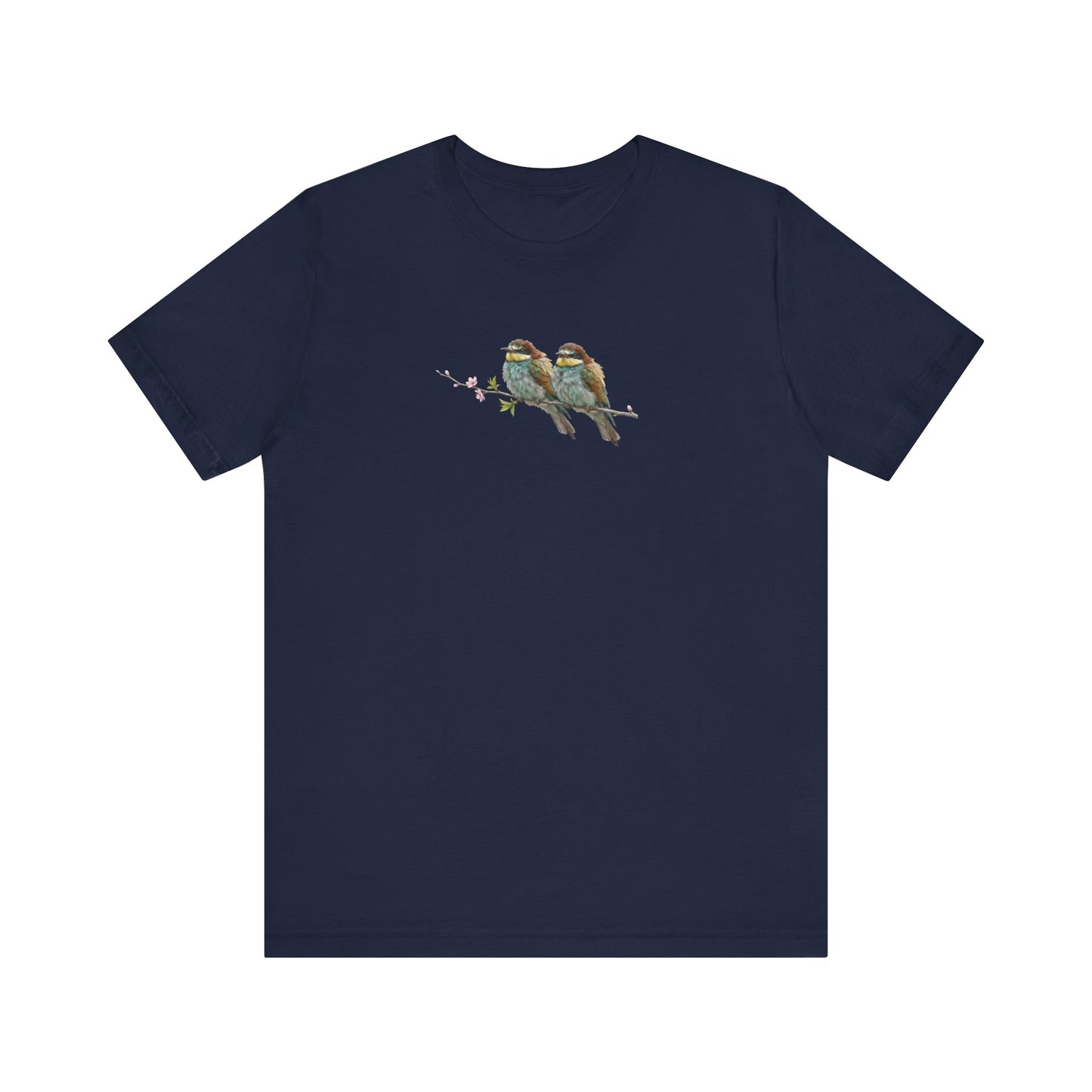 Bee-Eater Fledgling T-Shirt | Spring Blossoms Unisex Graphic Tee for Bird Watchers