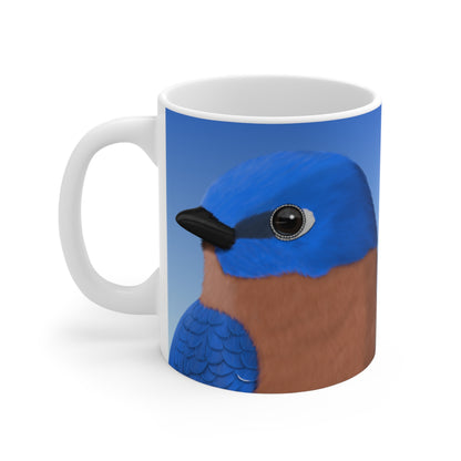 Bluebird Bird Ceramic Mug 11oz - jz.birds