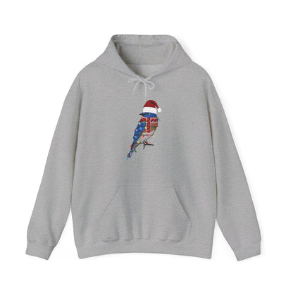 Bluebird with Fairy Lights Christmas Bird Hoodie