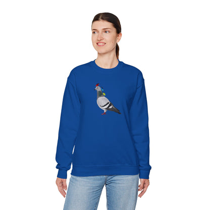 Pigeon with Butterflies Bird Birding & Birdwatching Sweatshirt