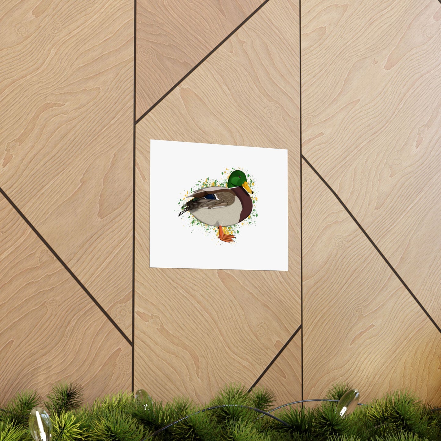 Mallard Bird Artwork Matte Poster