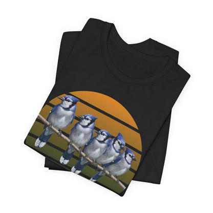 Blue Jay Premium T-Shirt | Unique Birdwatcher & Birder Gift by jz.birds