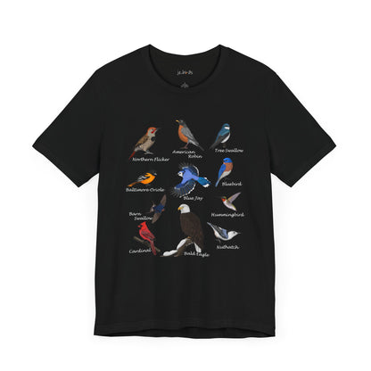 Blue Jay Cardinal Hummingbird Robin Bald Eagle Birding & Birdwatching Bird T-Shirt