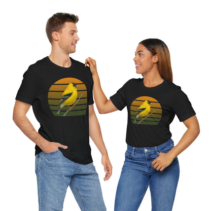American Goldfinch T-Shirt | Unisex Retail Fit Bird Lover Tee | Wildlife Birder Gift