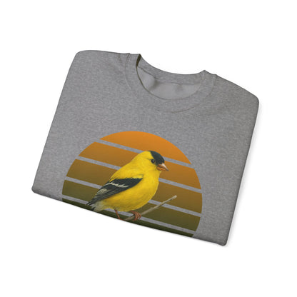 American Goldfinch Sweatshirt | Unisex Bird Lover Pullover | Wildlife Birder Gift | Songbird Crewneck