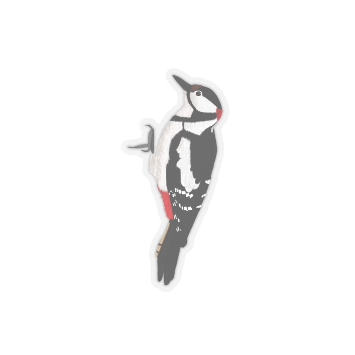 Woodpecker Bird Kiss-Cut Sticker