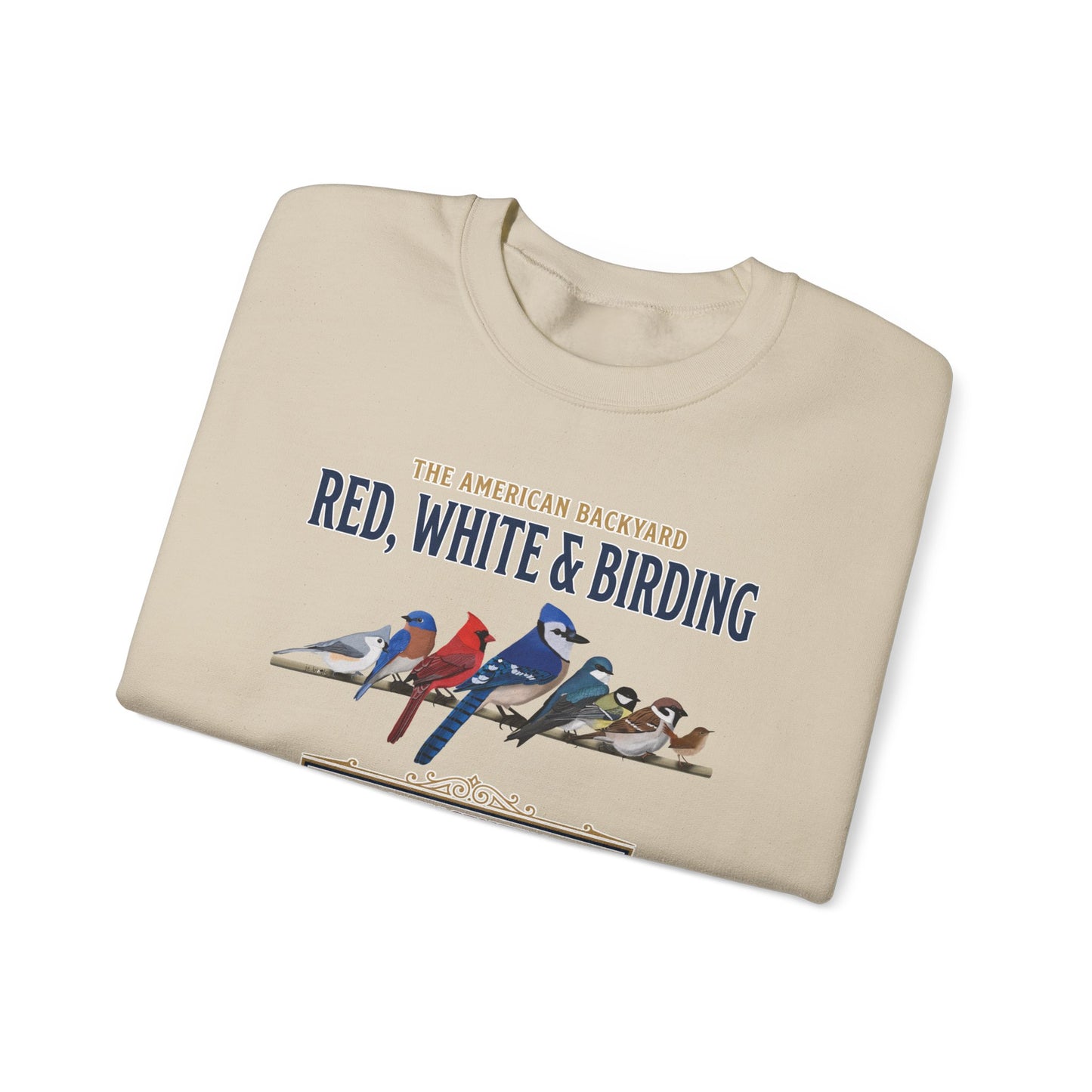 Red, White & Birding Vintage Sweatshirt | US 250th Anniversary Crewneck
