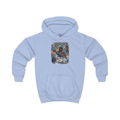 Kuscheliger Kinder Hoodie Winter-Chaos mit Rosi Rotkehlchen