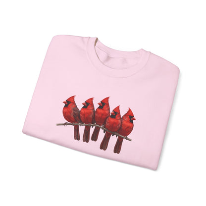 Cardinals Sweatshirt | Bird Watcher Crewneck | Unisex Songbird Gift for Bird Lovers