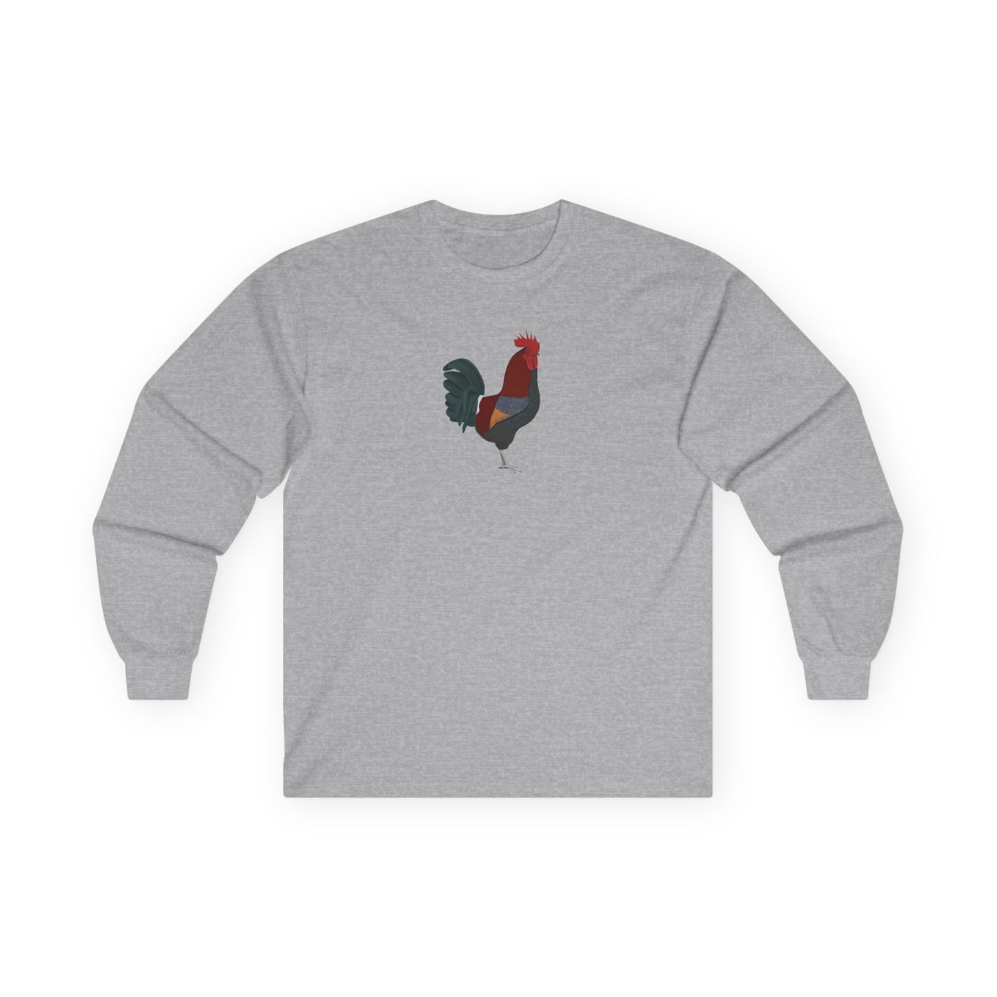 Rooster Birding & Birdwatching Bird Cotton Long Sleeve T-Shirt