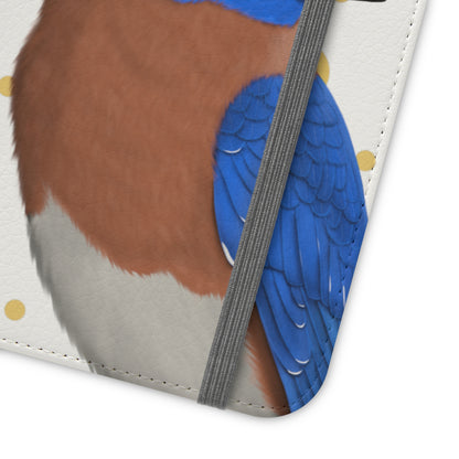 Bluebird Bird Art Phone Flip Case